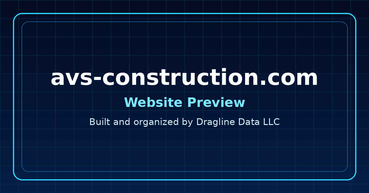 Live preview of AVS-Construction.com