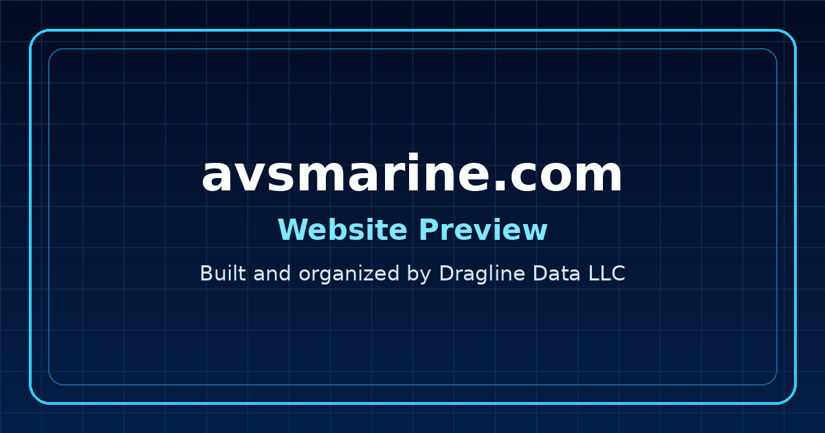 Live preview of AVSMarine.com