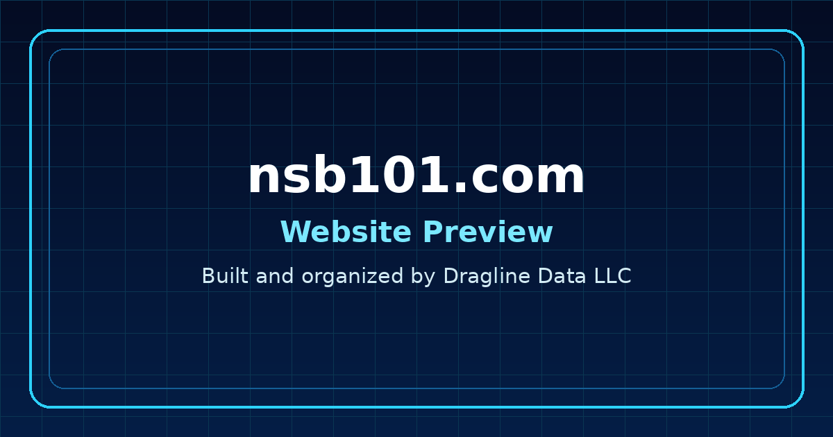 Live preview of NSB101.com