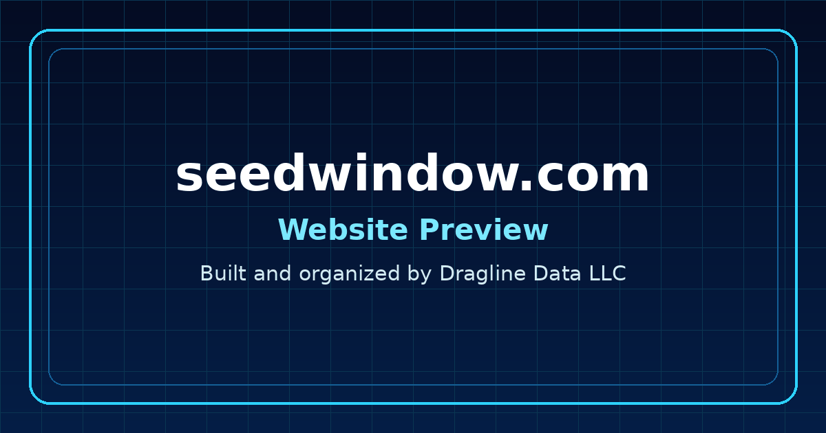 Live preview of SeedWindow.com